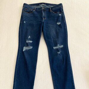 Old Navy Mid-Rise Power Slim Straight (Size 16)